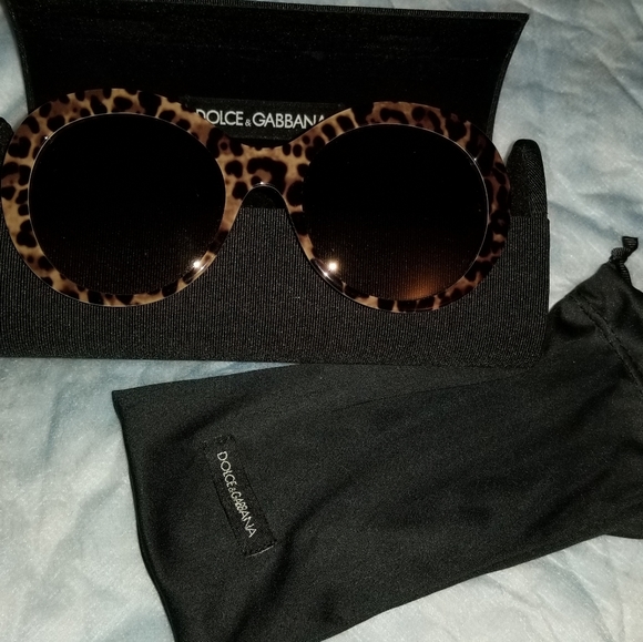 Dolce & Gabbana Women's Acetate Woman Round Sunglasses, Havana - Picture 2 of 10